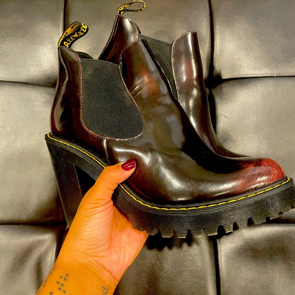 Hurston Dr. Martens chunky heel boots! full price was 150. only wore once ☺️